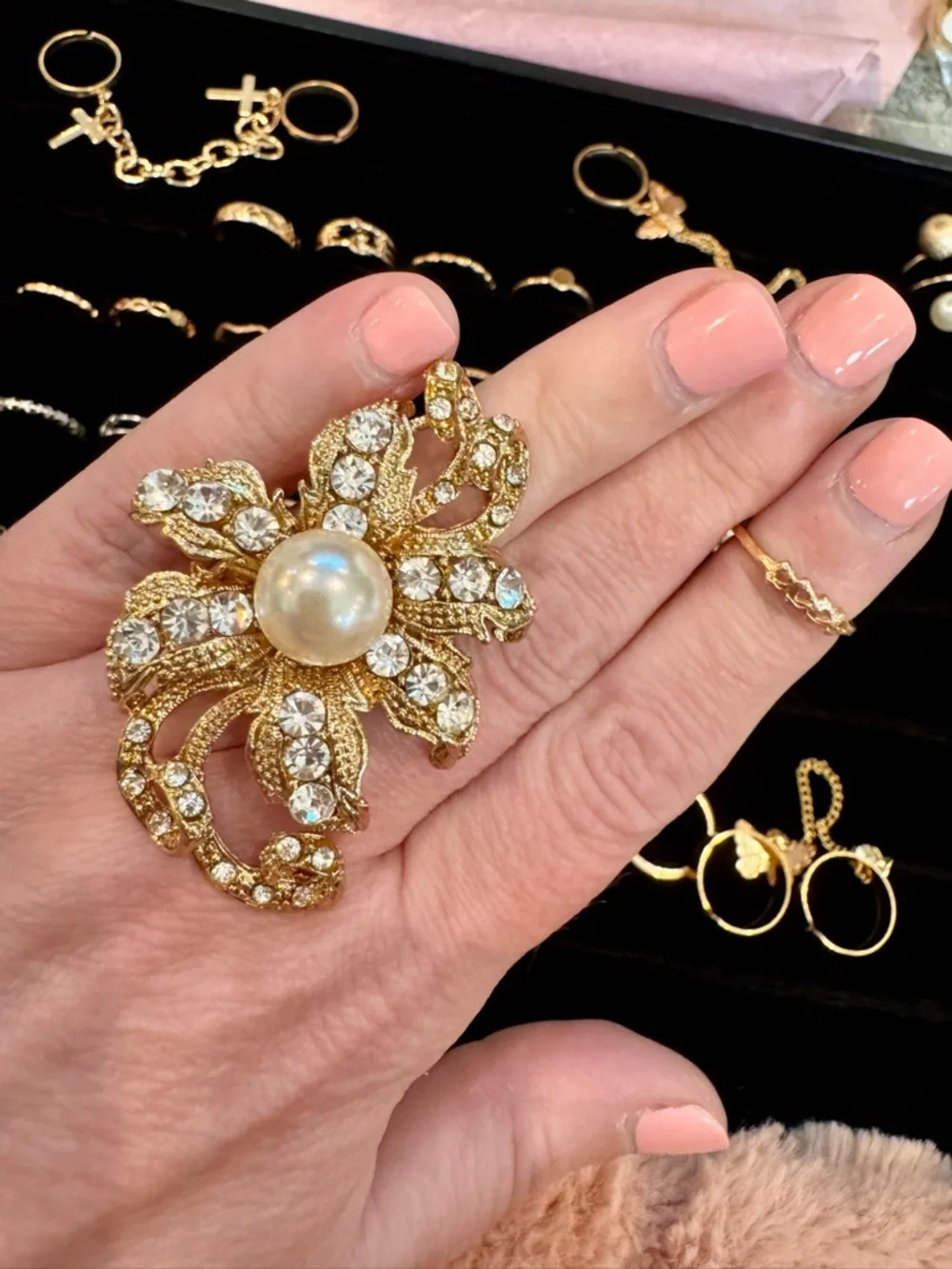 50 Ring Lot Goldtone & Silvertone – Reseller Bulk – Dainty & Statement Styles - Picture 9 of 9